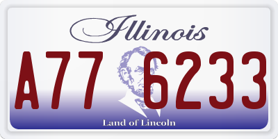 IL license plate A776233