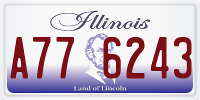 IL license plate A776243