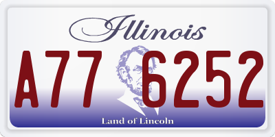 IL license plate A776252