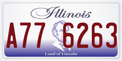 IL license plate A776263