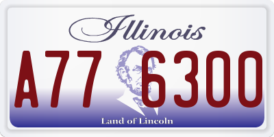 IL license plate A776300