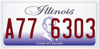 IL license plate A776303