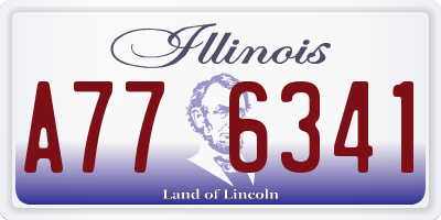 IL license plate A776341