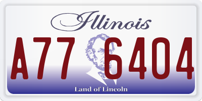 IL license plate A776404