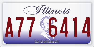 IL license plate A776414
