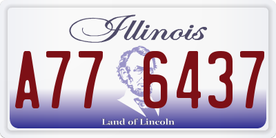 IL license plate A776437