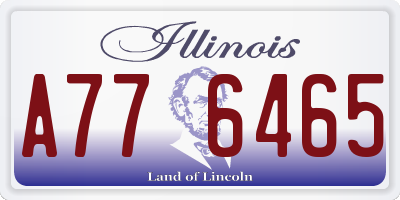 IL license plate A776465