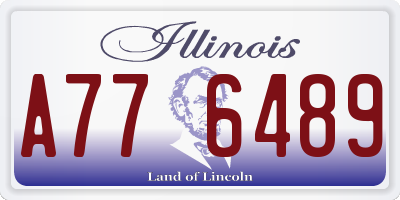 IL license plate A776489