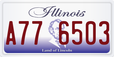 IL license plate A776503