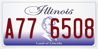 IL license plate A776508