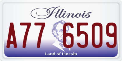 IL license plate A776509