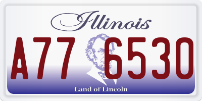 IL license plate A776530
