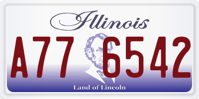IL license plate A776542