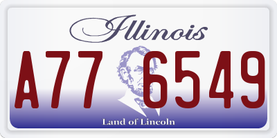 IL license plate A776549