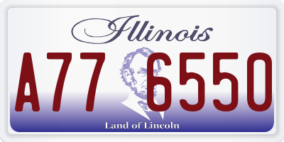 IL license plate A776550