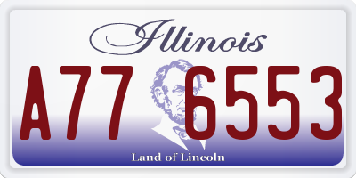 IL license plate A776553