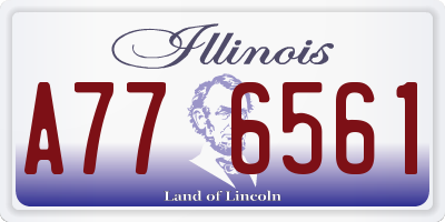 IL license plate A776561