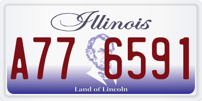 IL license plate A776591