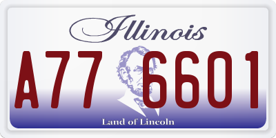 IL license plate A776601