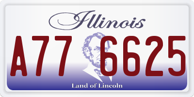 IL license plate A776625