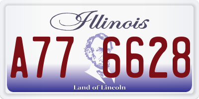 IL license plate A776628