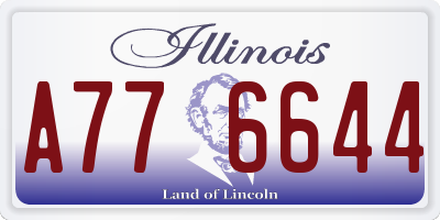 IL license plate A776644