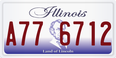 IL license plate A776712