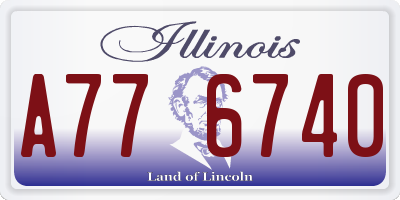 IL license plate A776740