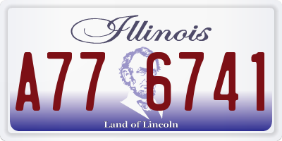 IL license plate A776741