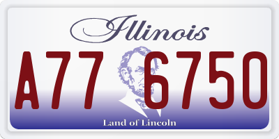 IL license plate A776750