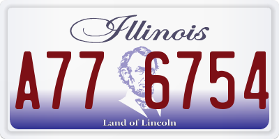 IL license plate A776754