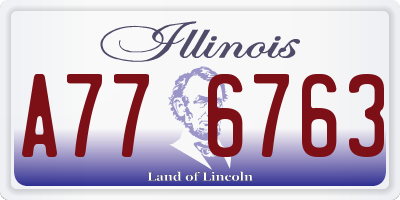IL license plate A776763