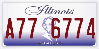 IL license plate A776774