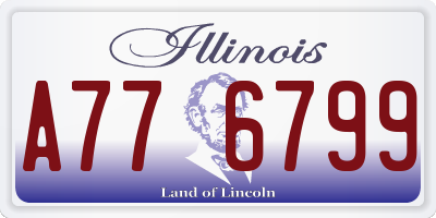 IL license plate A776799