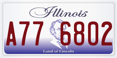 IL license plate A776802