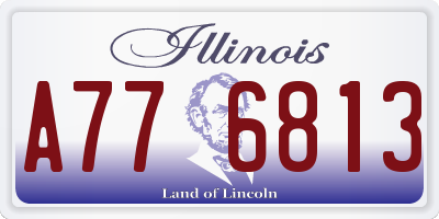 IL license plate A776813