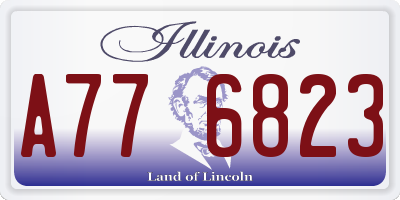 IL license plate A776823