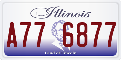 IL license plate A776877