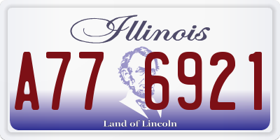 IL license plate A776921