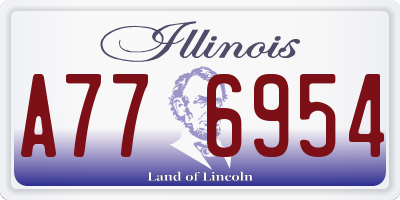 IL license plate A776954