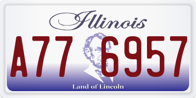 IL license plate A776957