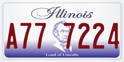 IL license plate A777224