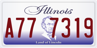 IL license plate A777319
