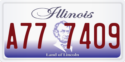 IL license plate A777409