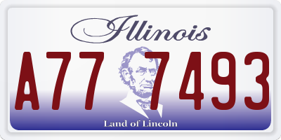 IL license plate A777493