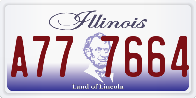 IL license plate A777664