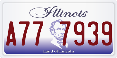 IL license plate A777939