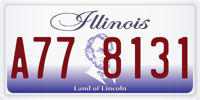 IL license plate A778131