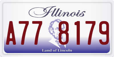 IL license plate A778179