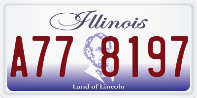 IL license plate A778197